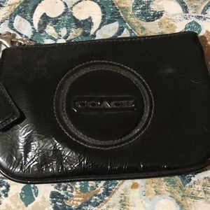 Black patent leather Coach